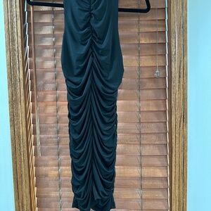 Black sleeveless cocktail dress